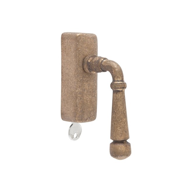 Dauby Dauby Pure Line raamklink type 1830 draai/kiep brons gepolijst afsluitbaar per stuk