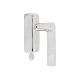Dauby Dauby Pure Line raamklink type 1928 draai/kiep wit brons afsluitbaar rechts per stuk