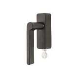 Dauby Dauby raamklink Pure Line type 1928 draai/kiep verouderd ijzer - zwart afsluitbaar links per stuk