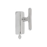 Dauby Dauby Pure Line raamklink T-vorm draai/kiep wit brons afsluitbaar per stuk