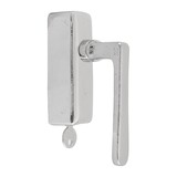 Dauby Dauby Pure Line raamklink L-vorm draai/kiep wit brons afsluitbaar per stuk