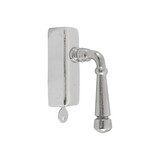 Dauby Dauby Pure Line raamklink type 1830 draai/kiep wit brons afsluitbaar per stuk