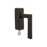 Dauby Dauby Pure Line raamklink type 1920 draai/kiep verouderd ijzer - zwart afsluitbaar per stuk