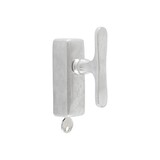 Dauby Dauby Pure Line raamklink T-vorm mat wit brons afsluitbaar per stuk