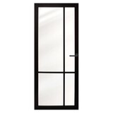 Austria Industriële staallook Asti opdekdeur rechts zwart incl. glas