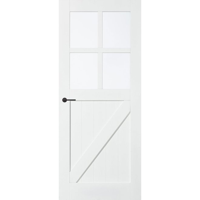 Skantrae Tijdloze binnendeur SK9 stomp Cottage  wit voorgelakt