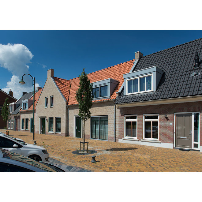 Monier Keramische dakpan VH-V kleur blauw gesmoord per pallet