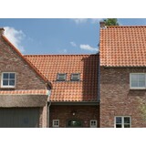 Monier Keramische dakpan Oude Holle oud rood gepatineerd per pallet