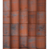 Monier Keramische dakpan Oude Holle oud rood gepatineerd per pallet