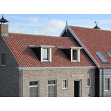 Monier Keramische dakpan Oude Holle oud rood gepatineerd per pallet