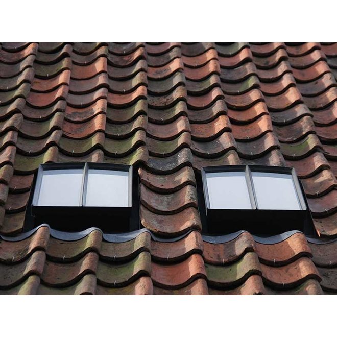 KempiQ Dakraam staal 40x60cm HR++ glas kruisvakverdeling thermisch onderbroken