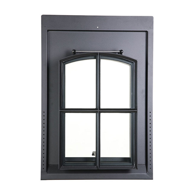 KempiQ Dakraam staal 40x60cm HR++ glas kruisvakverdeling leiendak thermisch onderbroken