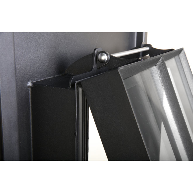 KempiQ Stalen dakraam 100x110 cm zwart met HR++ glas thermisch onderbroken