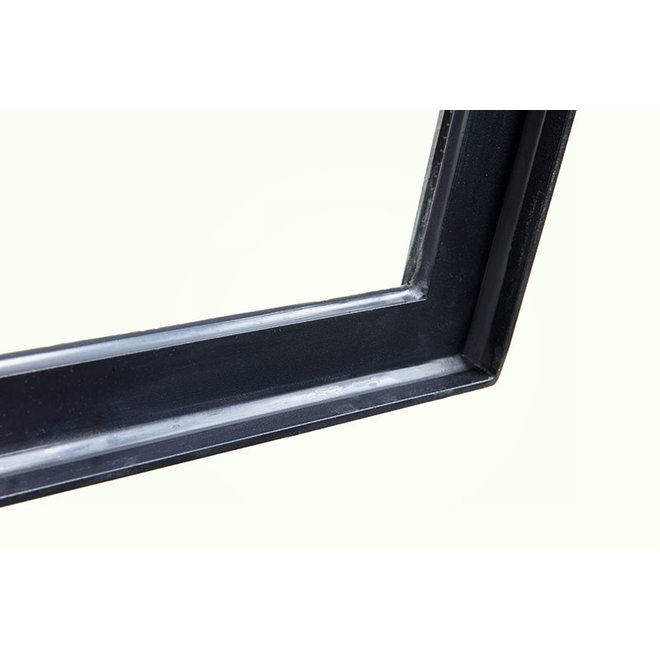 KempiQ Stalen dakraam 100x110 cm zwart met HR++ glas thermisch onderbroken