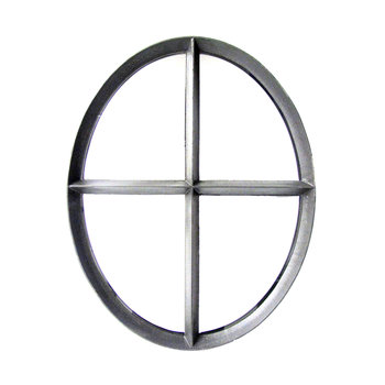 Stalraam ossenoog  enkel glas H64xB50