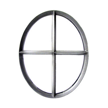 Stalraam ossenoog dubbel glas vast H64xB50 Stalraam ossenoog dubbel glas vast H64xB50