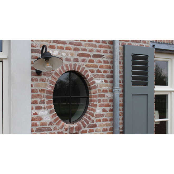 KempiQ Stalen Ossenoog raam H51xB40cm dubbel glas, vast model