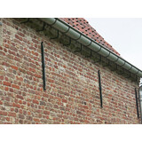 KempiQ Muuranker decoratief smeedijzer zwart 90cm recht met krul