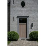 KempiQ Muuranker decoratief smeedijzer zwart 60cm met gesplitste krul
