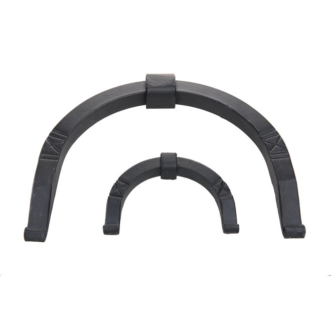 KempiQ Muuranker decoratief smeedijzer zwart hoefijzer 35cm