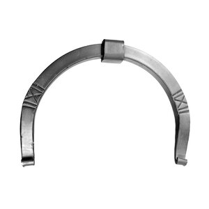 Muuranker decoratief smeedijzer zwart hoefijzer 35cm