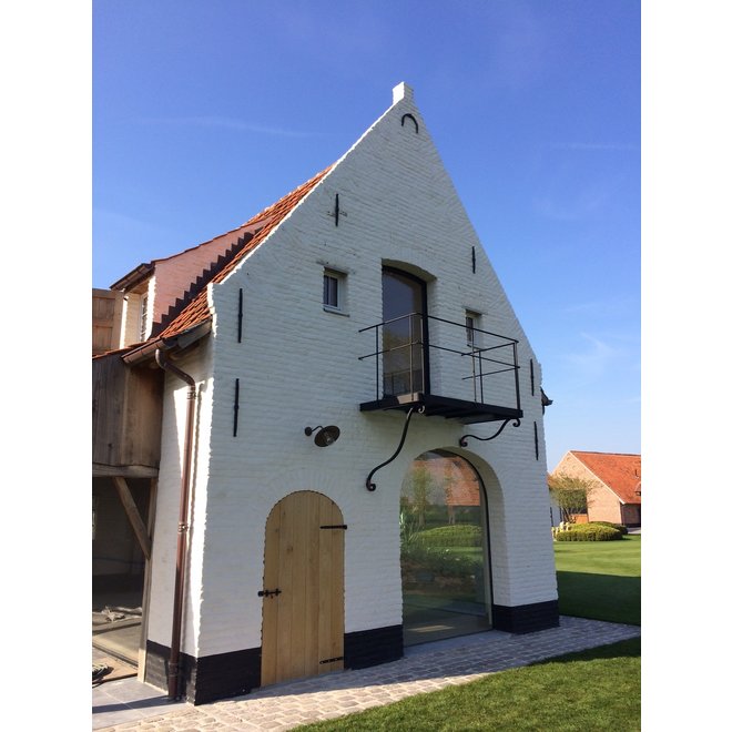 KempiQ Muuranker decoratief smeedijzer zwart hoefijzer 35cm
