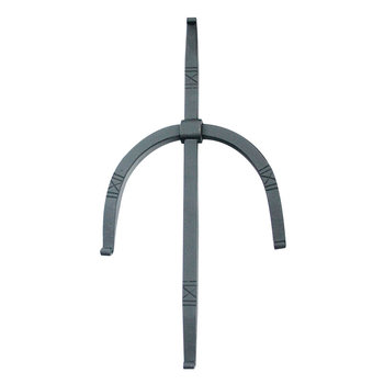 Muuranker zwart smeedijzer 35cm zwaard