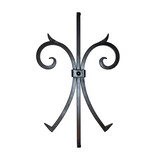 KempiQ Muuranker decoratief smeedijzer zwart Vlinder 75cm