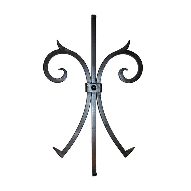 KempiQ Muuranker decoratief smeedijzer zwart Vlinder 75cm