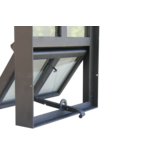 KempiQ Authentiek zwart stalen gevelraam openklapbaar B50xH60 cm