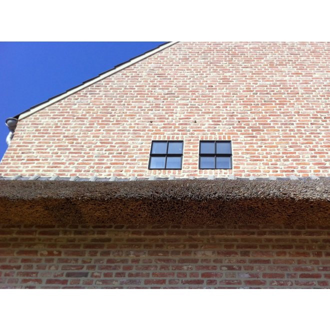 KempiQ Authentiek zwart stalen raam vast model met dubbel glas B50xH60 cm