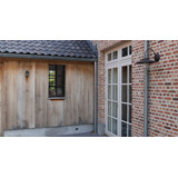 KempiQ Authentiek zwart stalen raam vast B55xH100 cm enkel glas