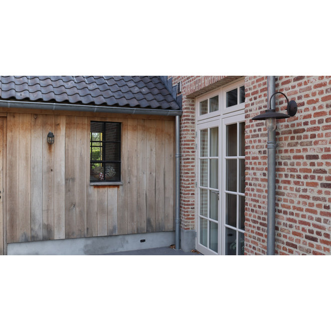 KempiQ Authentiek zwart stalen raam vast B55xH100 cm enkel glas