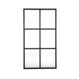 KempiQ Authentiek zwart stalen raam vast B55xH100 cm enkel glas