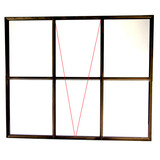 KempiQ Zwart stalen raam dubbel glas B98xH82 cm openklapbaar