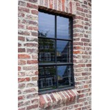 KempiQ Zwart stalen raam openslaand dubbel glas B55 x H100 cm