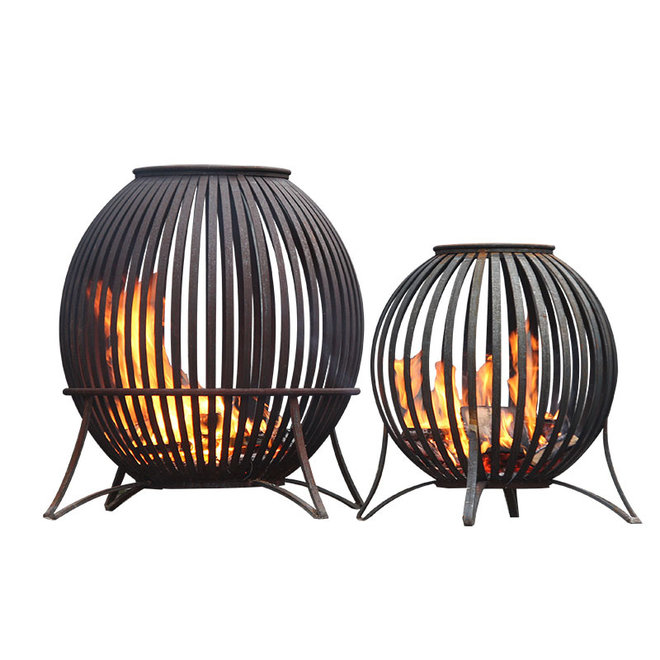 KempiQ Vuurkorf zwart gecoat staal Medium  model  Ø70cm