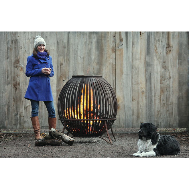 KempiQ Vuurkorf zwart gecoat staal Medium  model  Ø70cm