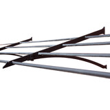 KempiQ Decoratieve klimplantdrager zwart gecoat 1 meter