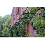 KempiQ Decoratieve klimplantdrager zwart gecoat 1 meter