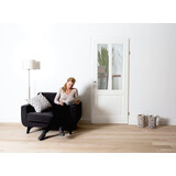 Austria Houten binnendeur New York stomp blank glas wit gegrond