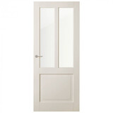 Austria Houten binnendeur New York stomp blank glas wit gegrond