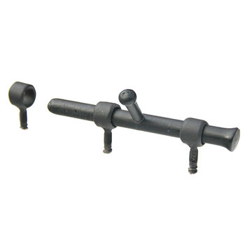 Schuifgrendel zwart metaal 16cm Schuifgrendel zwart metaal 16cm