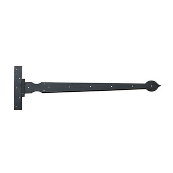 Poortdeur scharnier zwart gesmeed 90cm Poortdeur scharnier zwart gesmeed 90cm