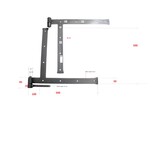 KempiQ Gehengen Hoek-model complete set zwart 60cm