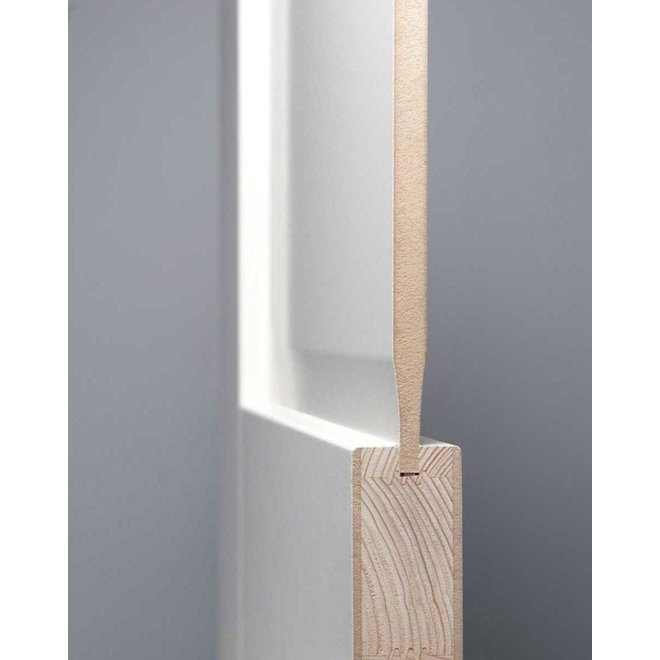 Weekamp Klassiek houten binnendeur WK6552 glas stomp wit gegrond