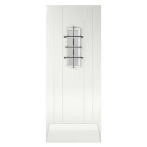 FSC Voordeur massief hardhout gegrond  met venster