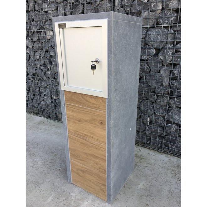 KempiQ Belgische Arduin hardsteen brievenbus Woodlook model 1