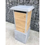 KempiQ Belgische Arduin hardsteen brievenbus Woodlook model 2