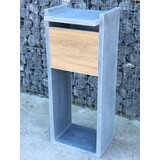 KempiQ Belgische Arduin Woodlook brievenbus vrijstaand model 6